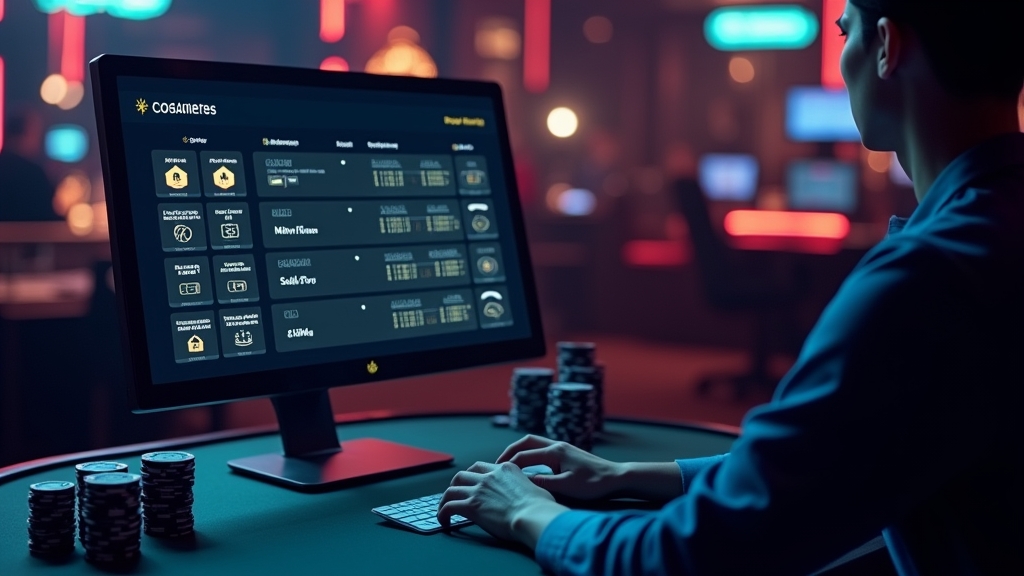 Casino cashier screen showing deposit methods and payment options