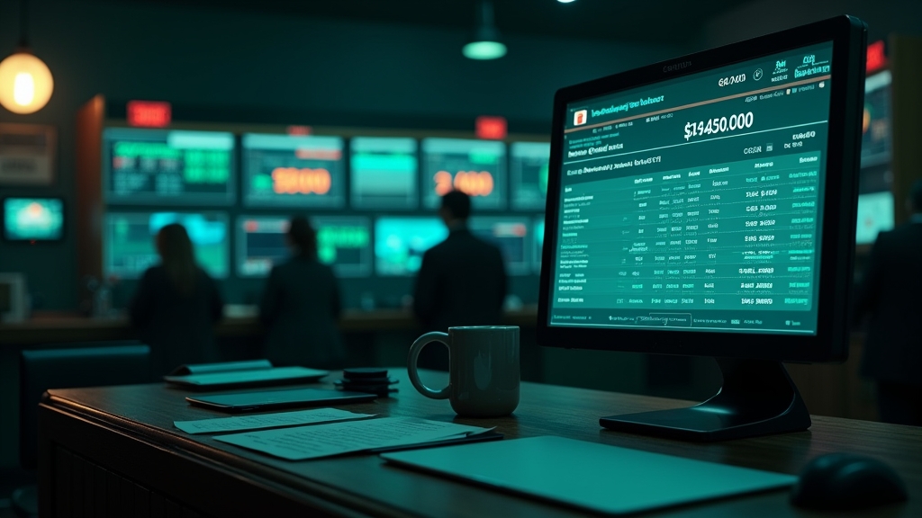 Verification desk next to a casino cashier screen with deposit approval checks