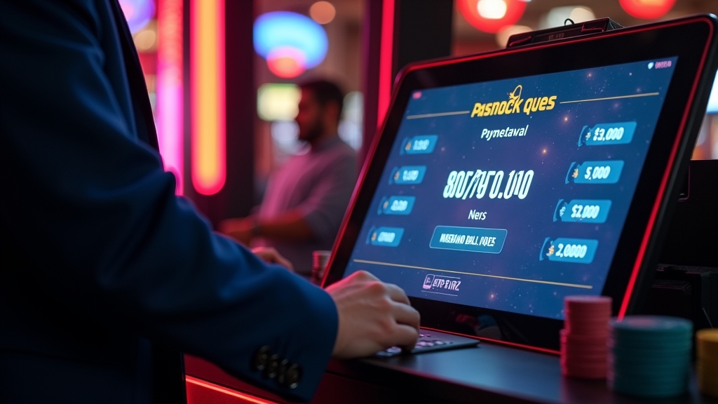 Casino cashier showing withdrawal options and payout processing